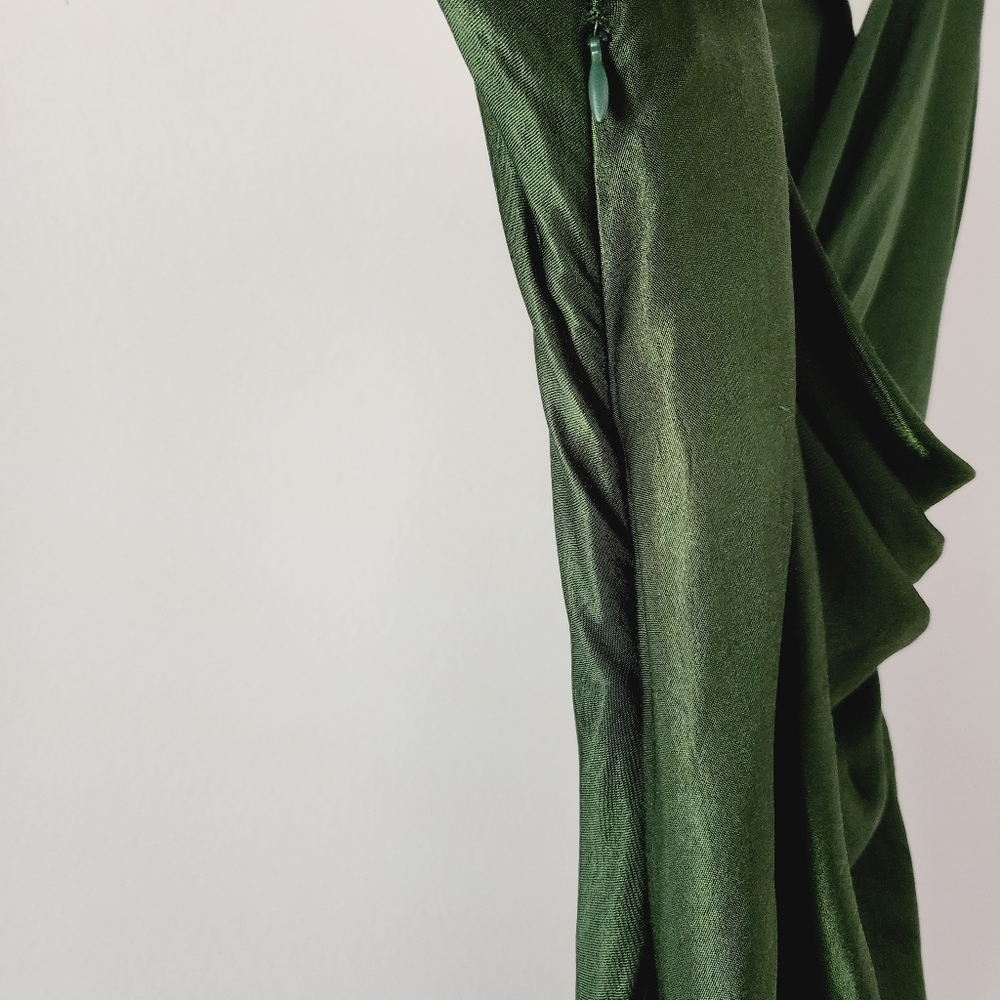 Zara Dark Green Midi Dress - Picture 5 of 14